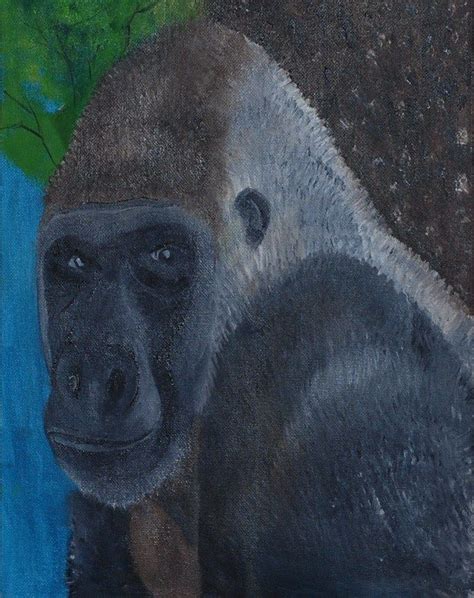 "Gorilla" Painted for my grandson- Oil on Canvas Board 8 x 10 | Oil on ...