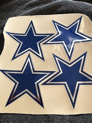 NEW DALLAS COWBOYS Football Full Size Helmet Chrome Decals 3M HIGH QUALITY | eBay