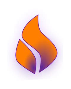 purple and orange flame - Clip Art Library