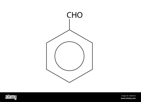 Chemical Structure of Benzaldehyde, Anatomy Of Benzaldehyde , Molecular structure of ...