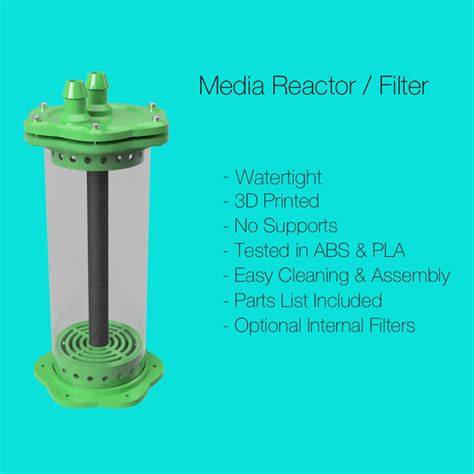 Free STL file Aquarium Filter / Media Reactor v2 💭・Template to download ...