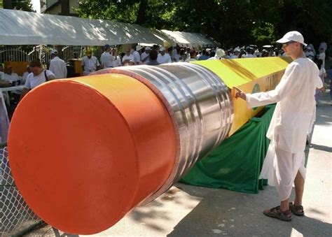 Worlds largest pencil maybe its time to sharpen yours