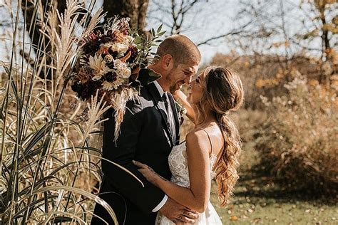 Emily and Derek's 'Rustic Romance' Fall Farm Wedding by Tori Kelner ...