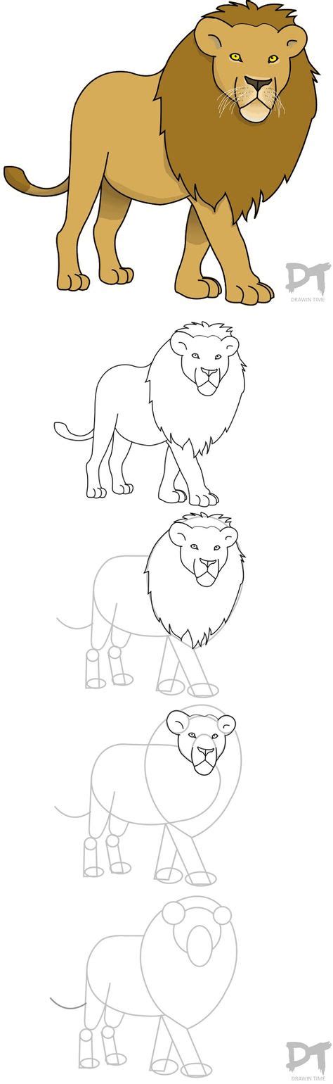 How to Draw a Lion | Dessin lion facile, Dessins faciles, Dessin lion