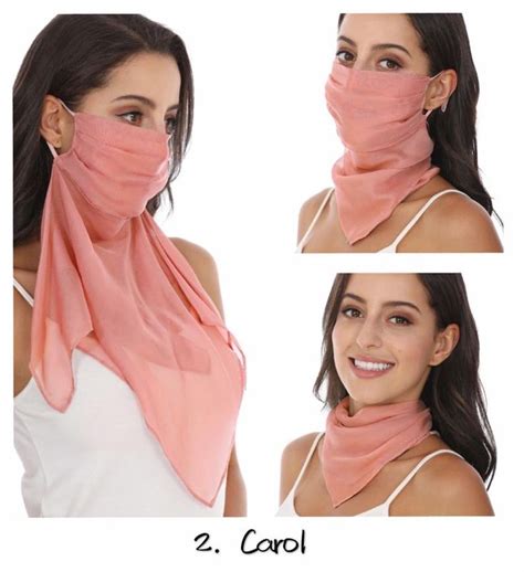 100% Mulberry Silk Scarf Mask With Filter Pocket Lightweight - Etsy ...