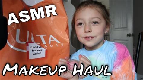 ASMR Makeup Haul Tapping Soft Spoken Whispers 💄 - YouTube