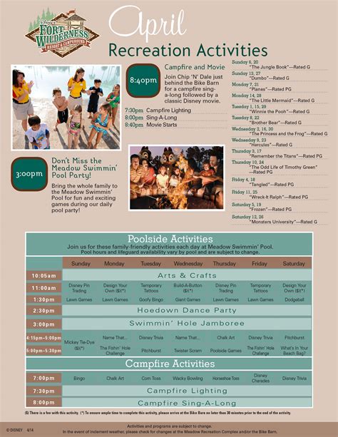 Fort Wilderness Resort Recreation Activity Guide April 2014-1 - KennythePirate.com