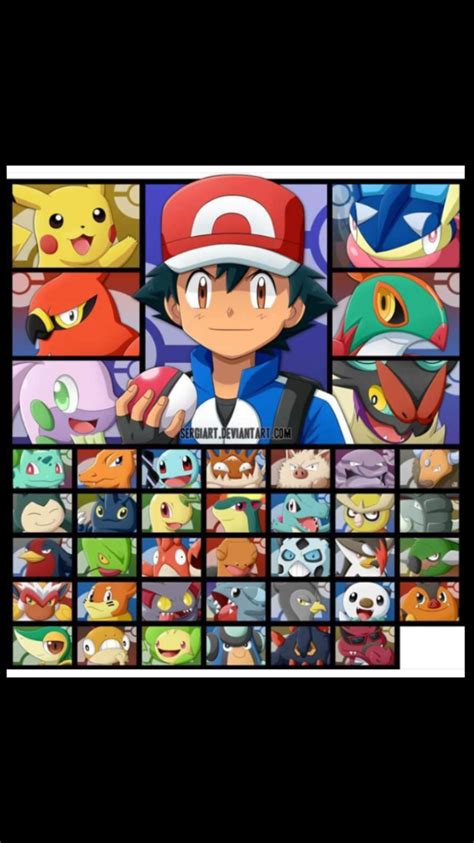 Ash's entire team from Kanto to Kalos | Pokemon, Ash pokemon, Pokemon fan