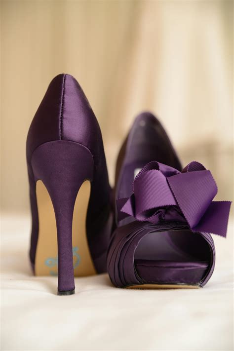 Free stock photo of amethyst, Purple heels, Wedding Bridal shoes