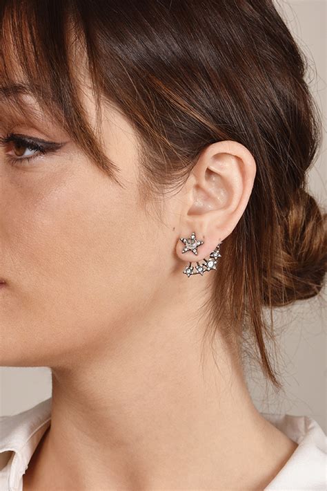 Christian Dior Crystal Star Earrings | Rent Christian Dior jewelry for ...