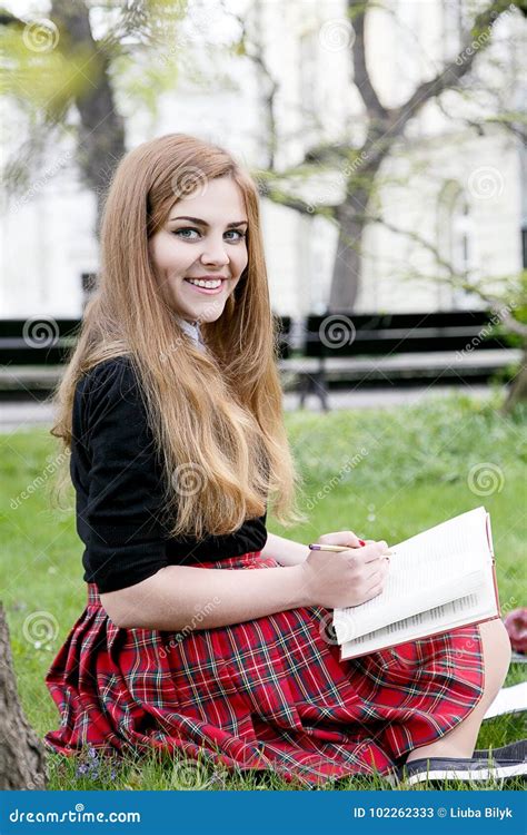 A Pretty Girl Reading a Book, Learning Stock Image - Image of laughing, girls: 102262333