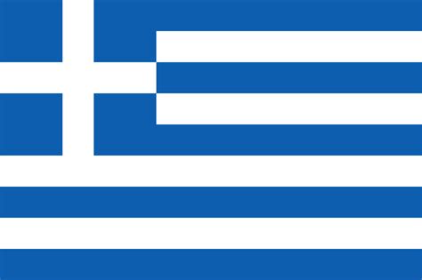 The official flag of the Greece