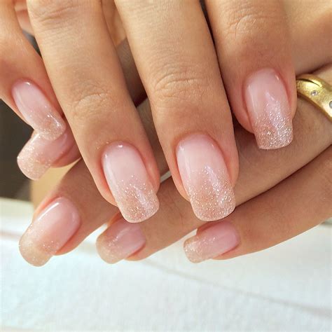 Glitter beige | French nails, Nails, Glitter