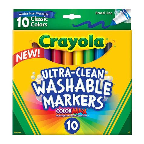 Crayola Ultra-Clean Washable Markers 10 Pack | BIG W