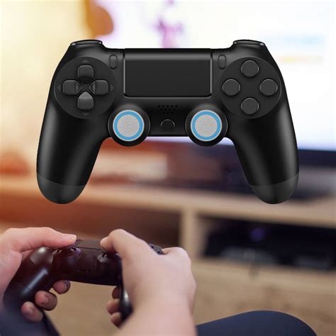 Thumb Stick Grips Caps For Playstation 4 Ps4 Pro Slim Silicone Analog Thumbstick Grips Cover For ...