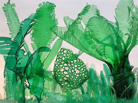 Recycled PET Plastic Bottle Plant Sculptures by Veronika Richterová ...