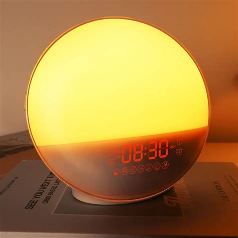 Buy Sunrise Alarm Clock for Heavy ers, Wake Up Light with Sunrise/Sunset Simulation, Dual Alarms ...