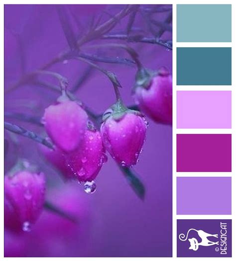 Sweet Purple - Teal, Lilac, Pink, Purple - Designcat Colour Inspiration Board Purple Love, All ...