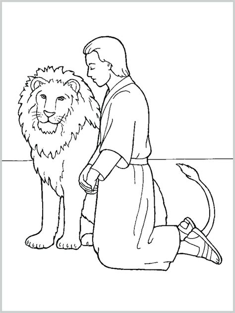 10 Coloring Page Of Daniel In The Lions Den | Daniel and the lions ...