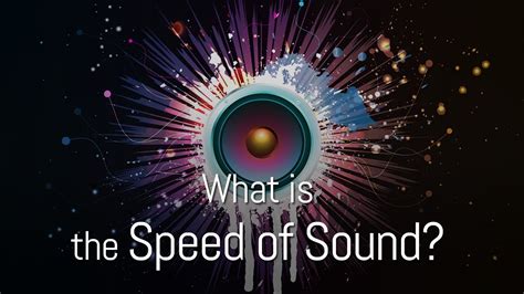 What is the Speed of Sound? - YouTube