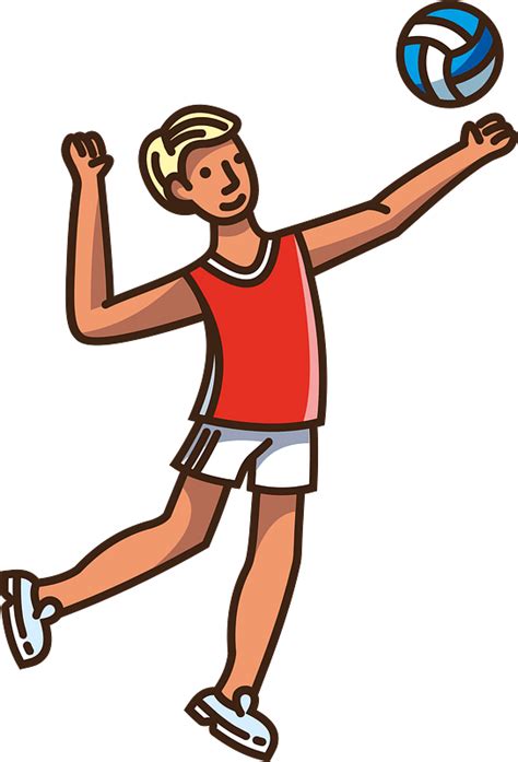 Volleyball player clipart. Free download transparent .PNG | Creazilla