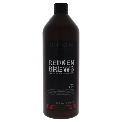 Redken - Redken Brews 3-in-1 Shampoo, Conditioner and Body Wash for Men, 33.8 Oz - Walmart.com ...