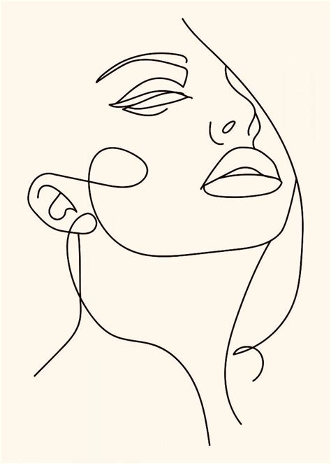 Pin by Lauryn Sindelar on collage | Outline art, Abstract girl face, Line art drawings