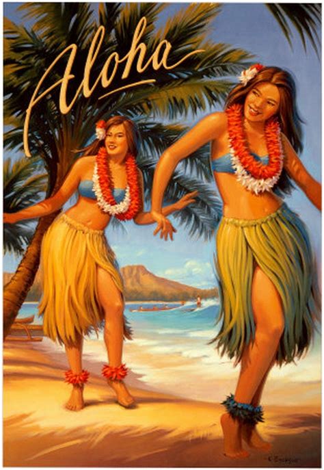 Pin by 小嶋 明美 on ハワイアン | Vintage hawaii, Hawaii art print, Hawaiian art