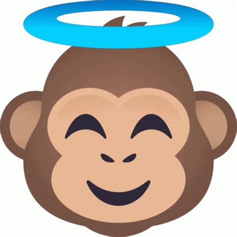 Monkey With Halo Monkey Sticker - Monkey With Halo Monkey Joypixels ...