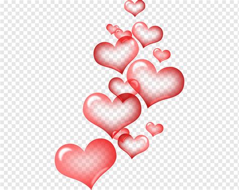 Pink heart, heart, love, floating heart png | PNGWing