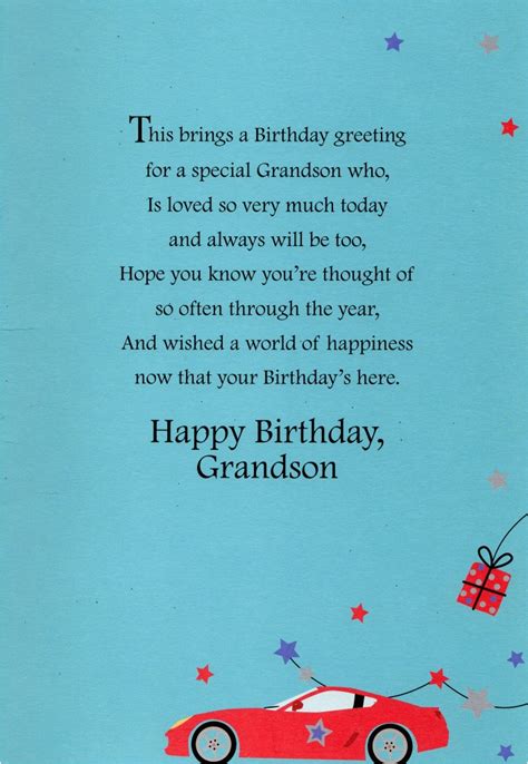 Grandson Birthday Wishes Greeting Cards | BirthdayBuzz