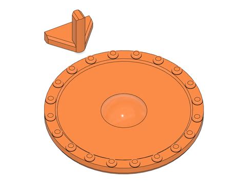 Round Shield for Dummy 13 by kh4rj0 | Download free STL model | Printables.com