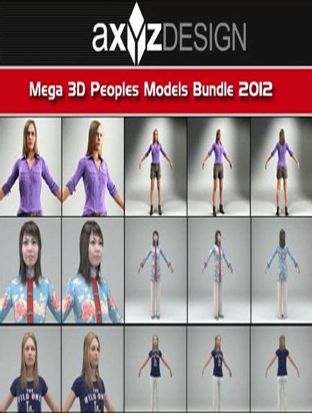 AXYZ Design Mega 3D Peoples Models Bundle 2012