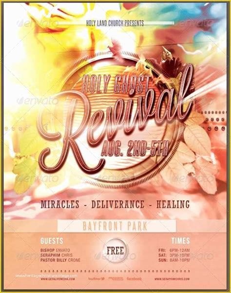 Free Church Revival Flyer Template Of 20 Revival Flyer Template Free Premium Psd Ai Vector ...