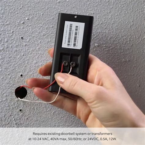 Ring Video Doorbell Wired in Black | NFM