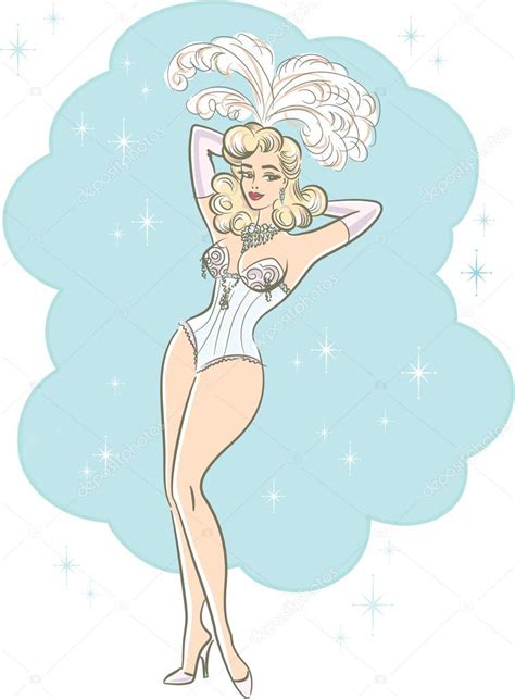 Clipart: las vegas showgirl headpiece | Vintage Vegas Burlesque ...