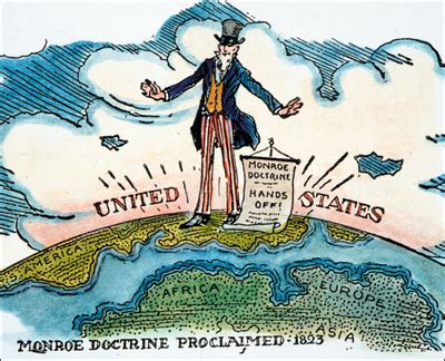 Political Cartoons - Manifest Destiny and Monroe Doctrine