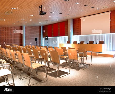 Interior of a Congress building, conference hall Stock Photo - Alamy