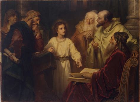 Child Jesus teaching in the Temple (Luke 2:46) : r/Jesus