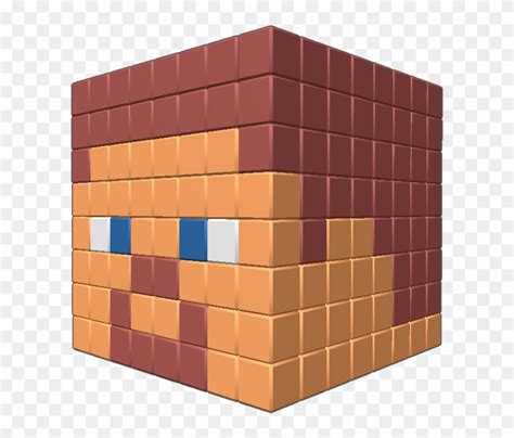 Pixel Art Minecraft Steve Head