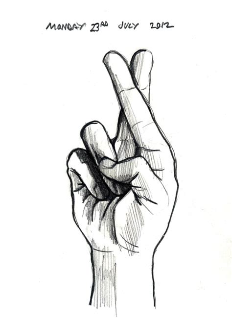 sketches of crossed fingers - Google Search | Sketches, Crossed fingers, Humanoid sketch