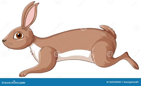 Cute Brown Rabbit Cartoon Character Stock Vector - Illustration of ...