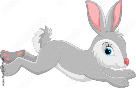 "Cute cartoon rabbit running" Stock image and royalty-free vector files ...