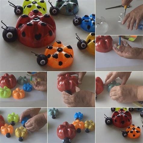 Plastic Bottle Ladybugs Tutorial Uses For Plastic Bottles, Plastic ...