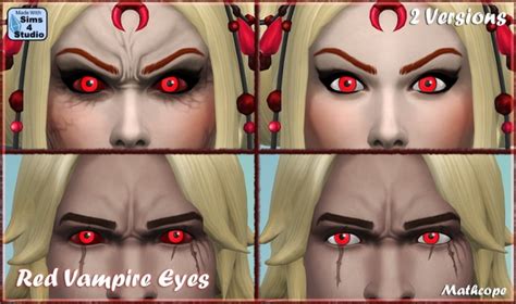 Vampire Eye colors by Mathcope at Sims 4 Studio » Sims 4 Updates