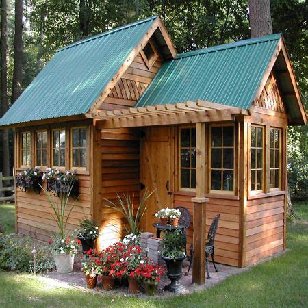 A garden shed, hut or wendy house as a garden room | Tiny house swoon, Small house, Backyard shed