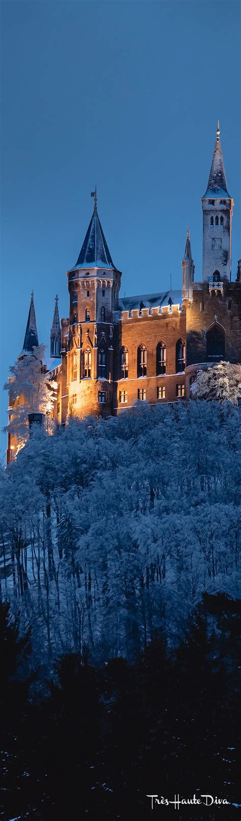 Hohenzollern castle in the winter, Germany | Blue christmas, Hohenzollern castle, Christmas settings