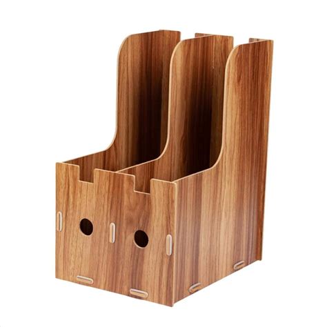 Book Holder, Book Holder Stand, File Storage Organizer Wood Desktop ...