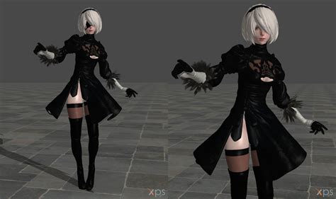 [Download Now] 2B Nier:Automata (original model) by ShinyLightBulb on DeviantArt