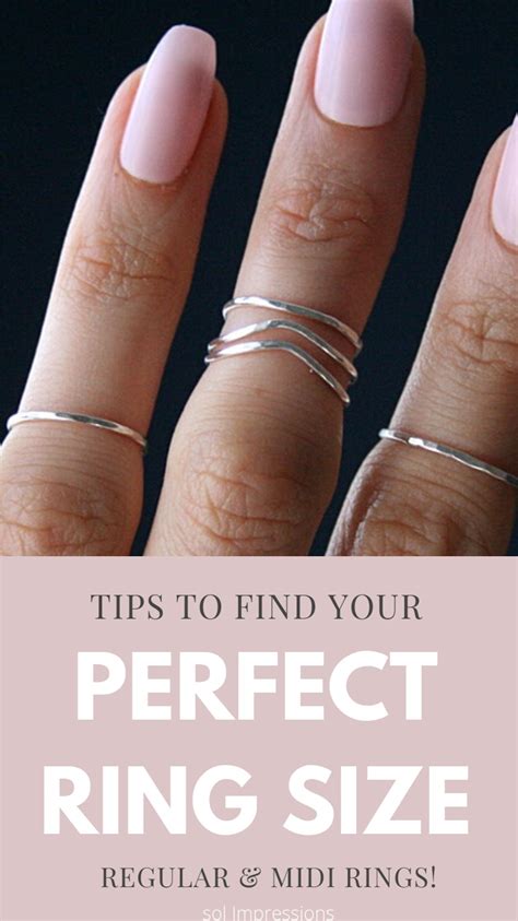 Tips to find your perfect ring size regular and midi rings – Artofit